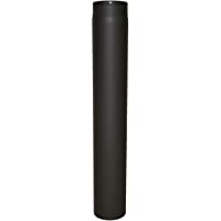 Los mejores  - Kamino - Flam – Tubo para chimenea y estufa de leña- Tubo vitrificado – acero resistente a altas temperaturas – Negro- Ø…